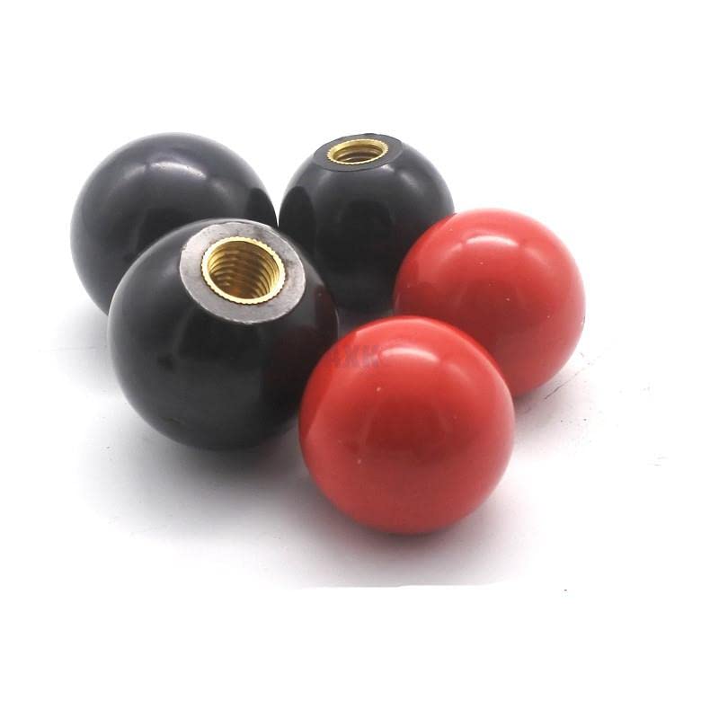1-5pcs preto ou vermelho plástico m4 m5 m6 m8 m10 m12 ladejas de latão em forma de pinça de cabeça no botão