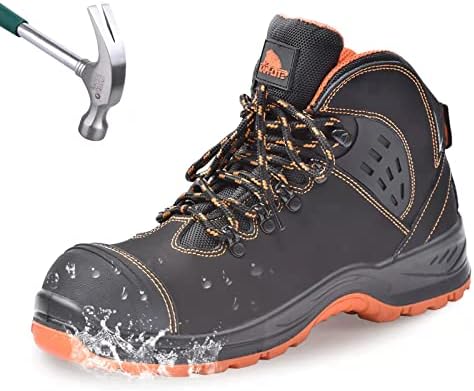 Sapatos compostos compostos kam-lite para homens, botas de trabalho resistentes à prova d'água, botas leves de segurança de bosques