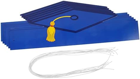 Bestoyard 12pcs Doctor Paper Hat Props Kits Kits Hat para crianças Conjuntos de artesanato para adultos Cerimônia de pós -graduação