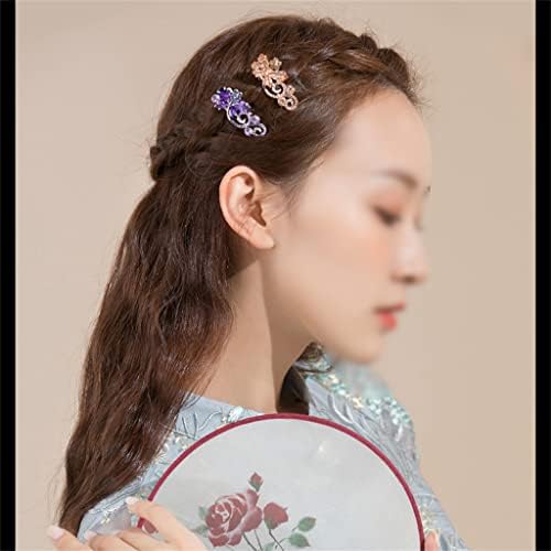 Wionc Bangs clipe Hairpin Chande de cabelo coreano Butterfly Rhinestone Clip Acessórios de cabelo de senhora