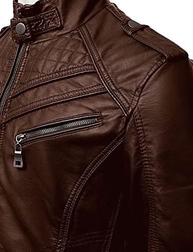 Decimal Men's Black Genuine Librskin Leather Biker Jacket Vintage Real Motorcycle Jackets para homens