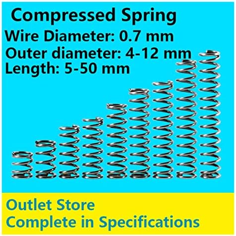 As molas de compressão são adequadas para a maioria dos reparos I Tamanho da mola de compressão Diâmetro da mola de mola de