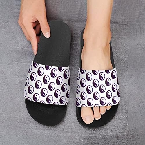 Sandálias Yin e Yang House não deslizam os chinelos de dedo do pé para massagem Banho