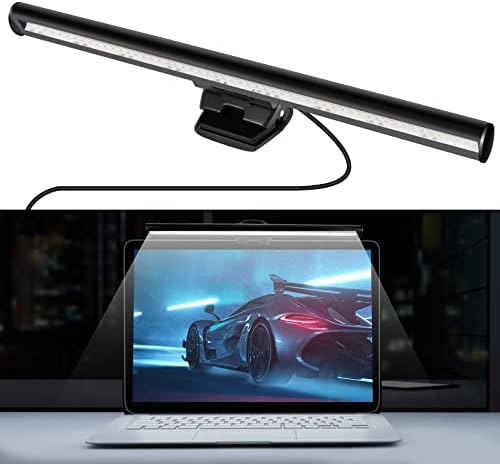 Skybess Monitor Light Bar para laptop, lâmpada de monitor LED de leitura eletrônica USB Lâmpada de tela para cuidar para os olhos para escritório/casa, brilho ajustável/temperatura de cor, sem brilho de tela, economia de espaço