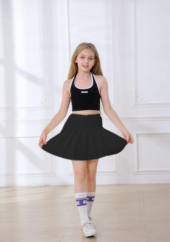 Shooying Girls Women Feminina plissada uniforme escolar Mini saias, tamanho 2 anos - EUA 2xl