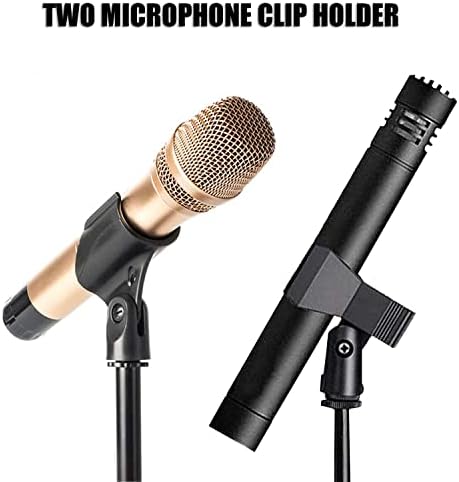 Suporte de microfone brilho - montagem universal de microfone com base compacta pesada