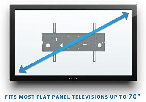 MONTAGEM! Montagem de parede de TV de braço longo com extensão de 26 polegadas, Design de movimento completo para instalação de canto, cabe 40 50, 55, 60, 65, 70 polegadas de tela plana, 220 lb de capacidade