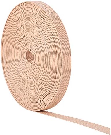 Olycraft 21 jardas de papel de tecelagem de 3/5 polegadas de papel cana de rattan bastão de 12 camadas de fibra de fibra de vime para fazer a criação de fibras e tecelagem de fibra - Burlywood