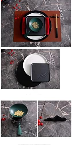 Zhuhw utensílios domésticos decoração de mesa de mesa de mesa de mesa de mesa de mesa placemat Setting Settle Setting Plate