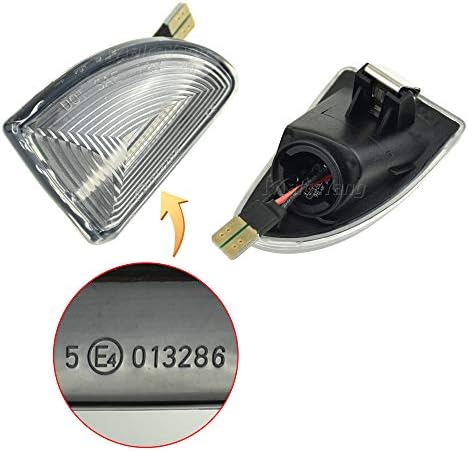 Malcayang Side Maker LED Turn Signal Light Compatible com o Smart Fortwo W451 Coupe/Cabrio 2007-2014, dinâmico Indicador