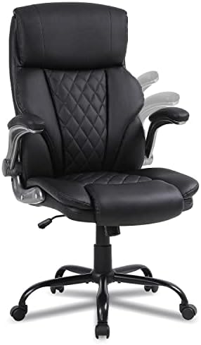 Cadeiras de escritório ergonômico de Kasorix com braços ajustáveis ​​90-120 ° Rocking High Back Home Office Chair, confortáveis