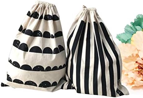 Doitool 2pcs Sacos de cordão lavável Pouches Bolsas de armazenamento para brinquedos para brinquedos