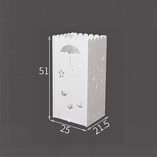Dmuniz Umbrella Stand Indoor Home Convenience Store Plangina de plástico de madeira Rack de armazenamento de guarda -chuva