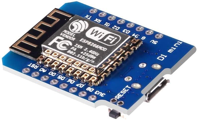 5PCS WLAN WiFi Internet Development Board D1 Mini Nodemcu Lua 4m Bytes Módulo de Desenvolvimento Base no ESP8266 ESP-12F para Arduino Compatível com Wemos D1 Mini