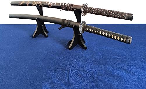 Suporte de espada, suporte para duas camadas de armas, madeira samurai katana holder stand display