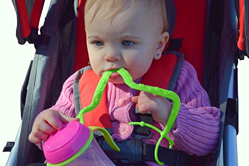 Brilli Baby Cup Catcher Sippy Cup, garrafa, brinquedo, lanchonete para prender ao seu carrinho, trela de trela para proteger os itens da criança a cadeira alta ou assento de carro
