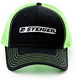 Hat do logotipo do Steiger, neon malha verde