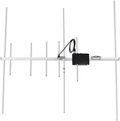 Antena Yagi da banda dupla HYS, 2 metros de 70cm 144/430MHz 9,5/11.5dbi Antena base externa com suporte de suporte para Yaesu Midland Motoola Kenwood Mobile Base Radio Transceiver