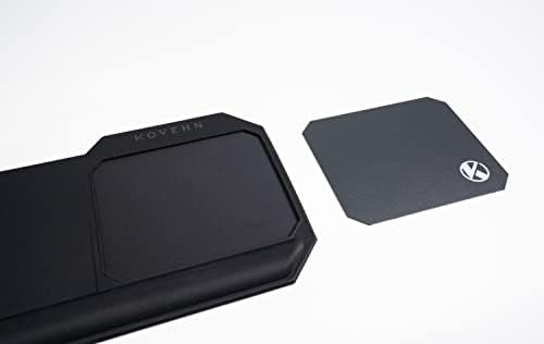 Kovehn All-in-One Ergonomic Premium Desk Tat com suporte ao pulso-Resto de pulso de espuma de memória-Mousepad de superfície dupla
