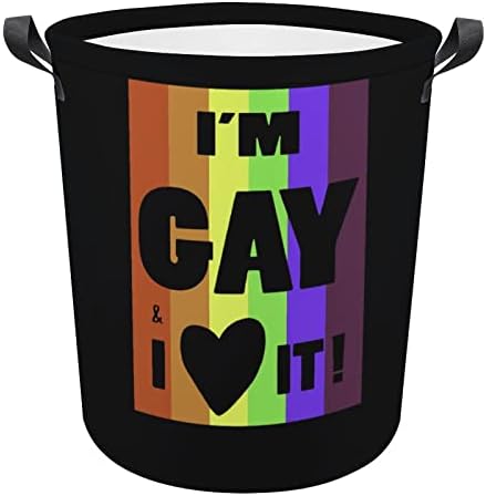 Orgulho gay Love It It Dobrable Roupenty Basket Storage Lavanderia Tester Large Toy Organizer Basket