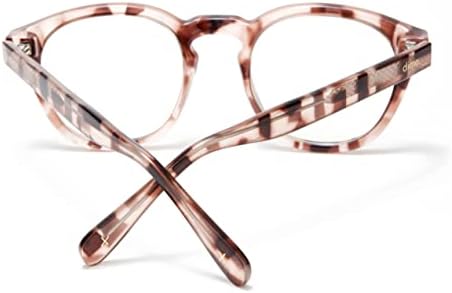 Dime Optics - Larchmont - Round Unisex Hev Blue Blocking Glasses para mulheres e homens - Tortografia