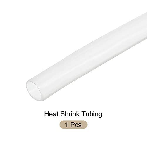 Tubulação de encolhimento de calor de rebocador 2: 1 embrulho de tubo de manga de cabo, [para proteção de isolamento elétrico] - 3/16 dia/1m/transparente