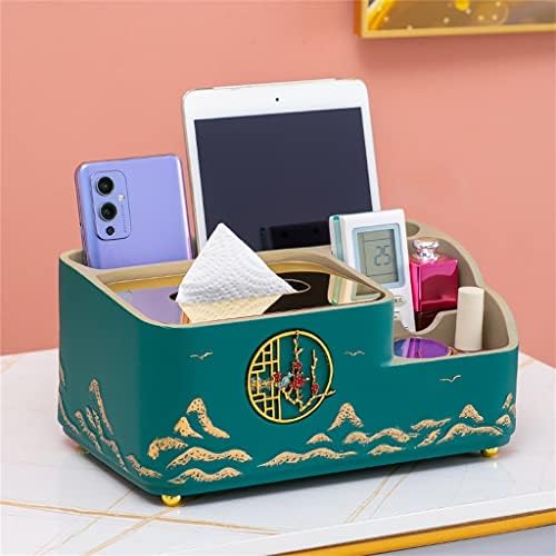 WSZJJ Chinese Rockery Tissue Box Decoração da sala de estar mesa de café controle remoto de armazenamento caixa de papel