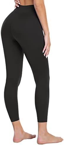 Destty Women's High Casé Leggings Polyster Running Yoga Sports estômago calça de pele de tubarão opaca