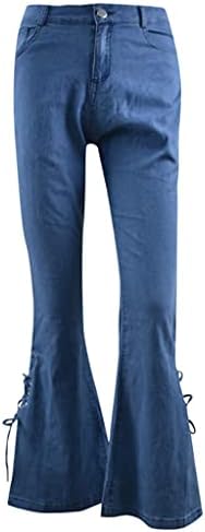 Jeans nyybw jeans para mulheres altas cintura de cintura de canto de canto inferior calça jeans larga perna larga juniores jeans