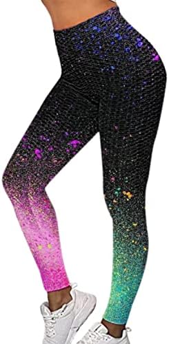 Leggings for Women 2022 Coloque de cintura alta Bloco de colorido Alta cintura ioga calça calça para controle atlético