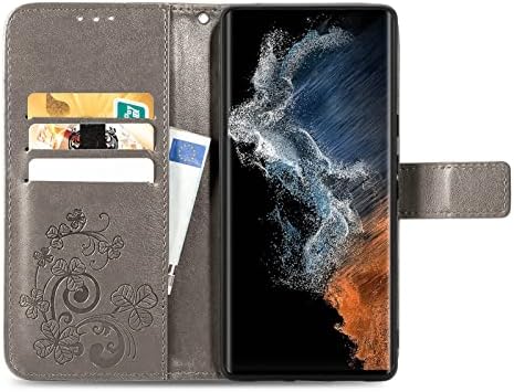 ASDSINFOR SAMSUNG Galaxy S23 Ultra Phone Case, Galaxy S23 Caixa Ultra Wallet com suporte de cartão de lixeira de choque