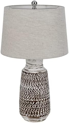 Iluminação cal Bo-3087tb-2 150w 3 Ways Scottsboro Cerâmica Lâmpada de mesa e tambor de capa de capa de capa macia