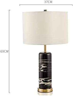 Lâmpada de cabeceira de cabeceira da Knoxc, lâmpada de mesa de cabeceira cerâmica de estilo moderno com lâmpada de mesa
