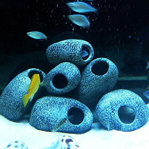 Decoração de aquário imitação de seixos tanque de peixe ornamento