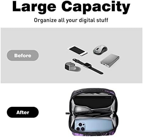 Organizador eletrônico, bolsa de bolsa de organizador de cabo de viagem Acessórios eletrônicos Carregar bolsa de armazenamento