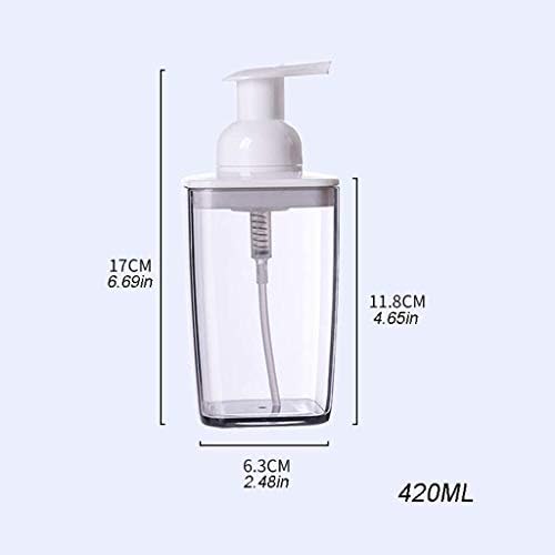 Sabão de bancada YHBM Dispensadores de sabão bomba de sabão de espuma de plástico transparente para banheiro quarto de cozinha