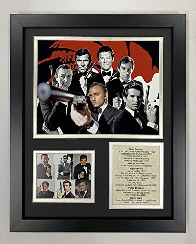 Legends Never Die James Bond Framed Photo Collage, 11 x 14,
