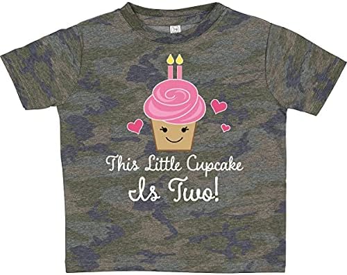 T-shirt para crianças pequenas do 2º aniversário do 2º aniversário