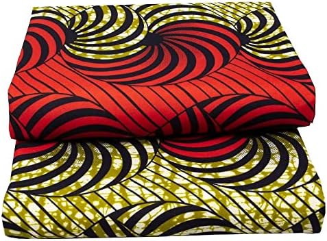 Tecido africano de 6 jardas de pano de cera impresso em tecido ankara africano para vestido de festa B57