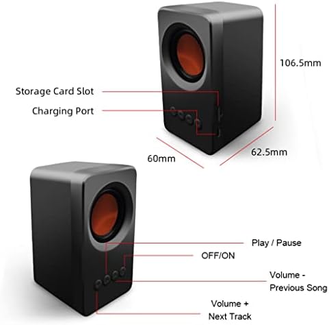 YTYZC Speakers Coluna Portable Mini Speaker 3D Subwoofer Loudspeaker USB MP3 TF FM Radio