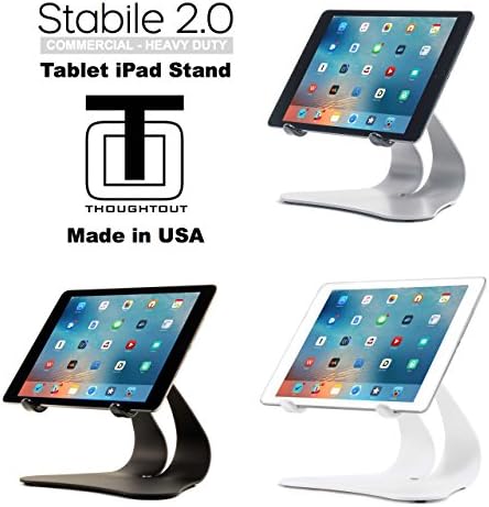 Pensado Stabile 2.0 Stand de aço preto - feito nos EUA - Compatível com Apple iPad