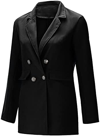 Jaquetas blazer para feminino, traje de jaqueta causal de moda plus size blazer lapela de manga longa, traje formal