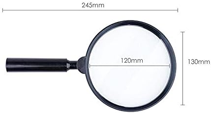 FXLYMR GLASS, EDUCACIONAL, PESQUISA, PORTÁVEL CRIANÇAS LEITURA DOBRILHO DE CRIANÇAS 10 vezes 50mm HD Lens de vidro transparente Design de espelho dobrável