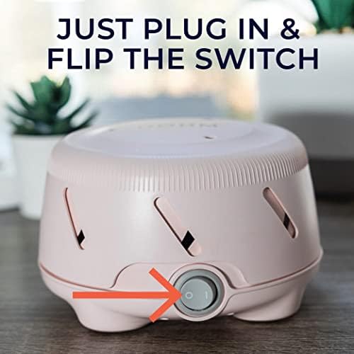 Yogasleep Dohm Uno White Noise Sound Machine, ruído rosa natural de um ventilador real, cancelamento de tom e ruído ajustável para privacidade e meditação do escritório, ajuda para dormir para viagens, bebê e adultos