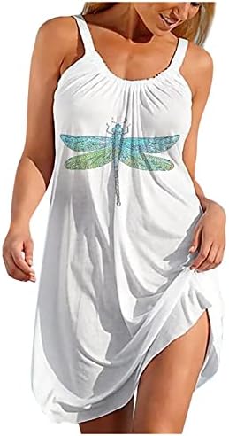 Vestidos de praia de verão feminino Casual V Neck Spaghetti Tangue vestido de tanque floral impresso PRESTRO DE SOGO SOGO LONCO SOGO