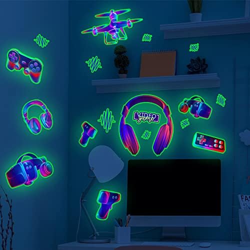 3D Glow in the Dark Game Wall Decal