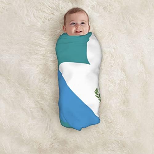 Love Guatemala Flag Bobeting Receber cobertor para capa de swaddle recém -nascida Infantil