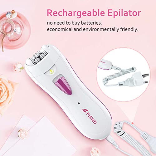 Epilador, epilatador de deslizamento suave para mulheres rosto, epilator recarregável para mulheres, epilatador facial, removedor de cabelo epilador de deslizamento suave para mulheres Remoção de cabelo de biquíni Epiladores sem fio sem fio