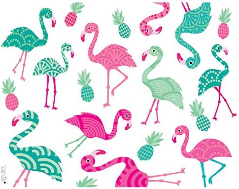 Tervis Flamingo Pattern Isoled Tumbler com embrulho e tampa de Fuschia, 24 oz, Clear