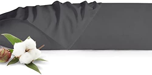 Travesseiro corporal travesseiro 20x72 conjunto cinza escuro de 1 pc 500 contagem de roscas mole egípcio com zíper